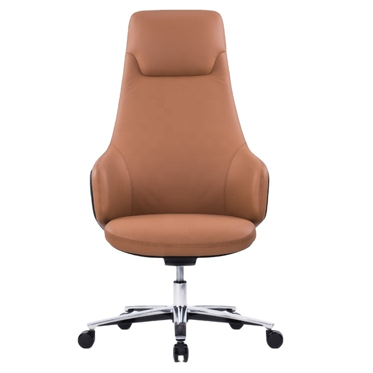 Modern Executive  Luxury Office Chair Leather Boss Lift Chair with Durable Mesh Synthetic Materials