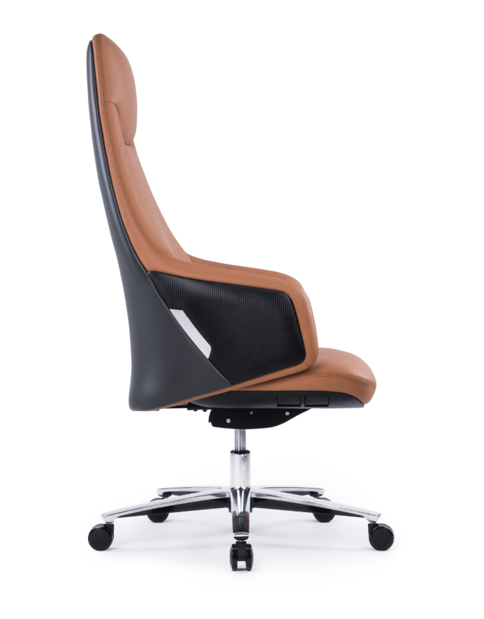 Modern Executive  Luxury Office Chair Leather Boss Lift Chair with Durable Mesh Synthetic Materials