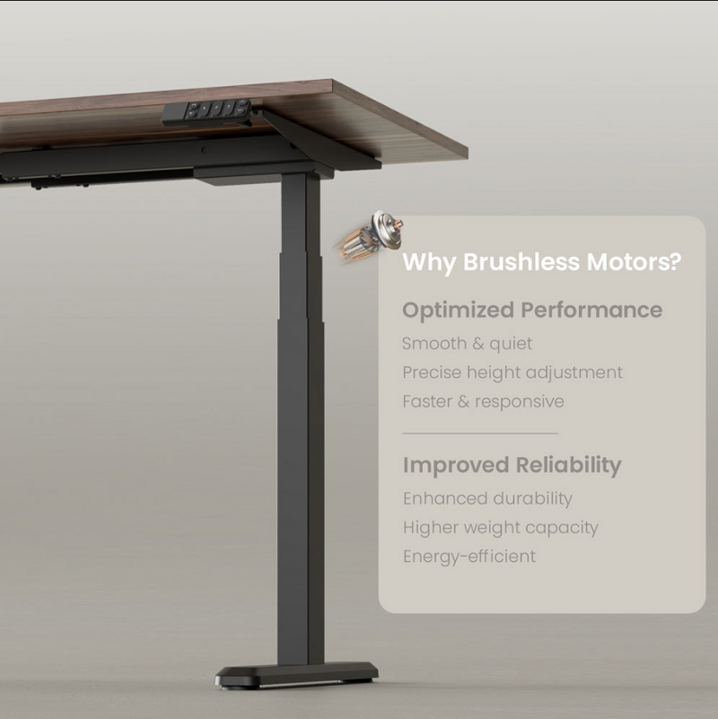Dual Motor Computer Standing Table  Smart Electric Height Adjustable Aluminum Office Sit Stand Desk