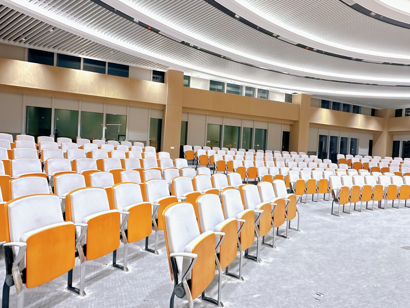 Auditorium Theater Cinema Conference  Hall Chair Public Furniture Aluminum Alloy Durable Foldable Seating