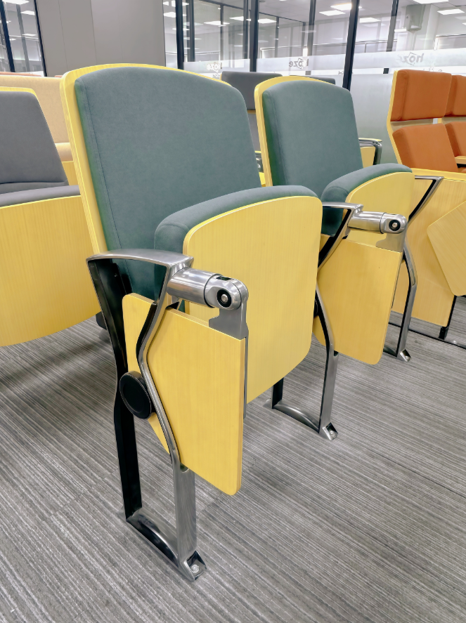 Auditorium Theater Cinema Conference  Hall Chair Public Furniture Aluminum Alloy Durable Foldable Seating